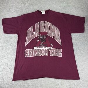 Vintage Alabama Crimson Tide Shirt Mens XL NCAA Football‎ Tsi Made In USA 90s